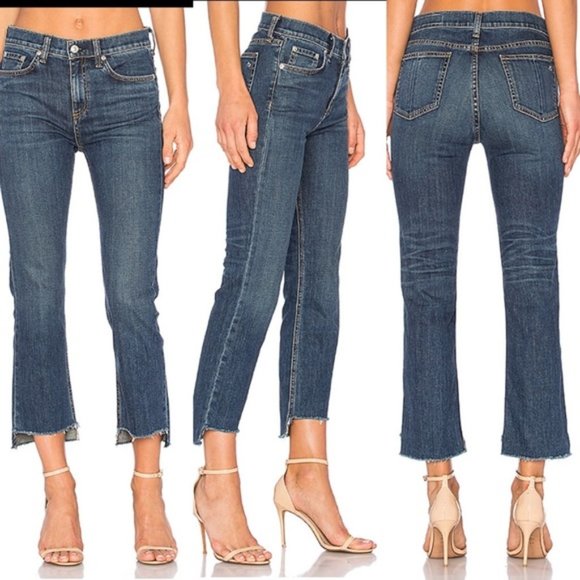 rag & bone Denim - NWT Rag & Bone JEANS SIZE 32 High Rise FRINGE HEM!